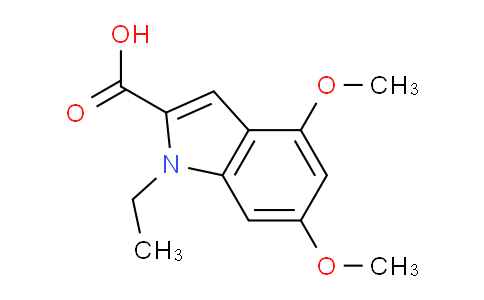 CAS No. 319906-52-0, 1-Ethyl-4,6-dimethoxy-1H-indole-2-carboxylic acid