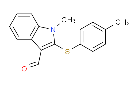 CAS No. 338416-19-6, 1-Methyl-2-(p-tolylthio)-1H-indole-3-carbaldehyde