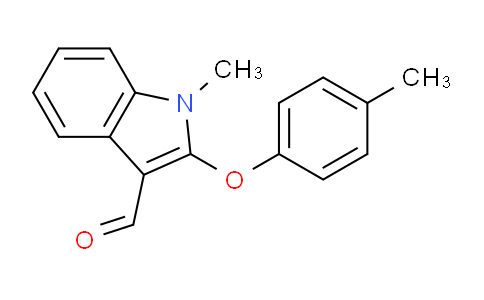 CAS No. 338416-21-0, 1-Methyl-2-(p-tolyloxy)-1H-indole-3-carbaldehyde