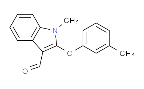 CAS No. 338416-84-5, 1-Methyl-2-(m-tolyloxy)-1H-indole-3-carbaldehyde