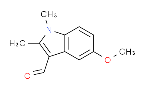 CAS No. 34572-28-6, 5-Methoxy-1,2-dimethyl-1H-indole-3-carbaldehyde