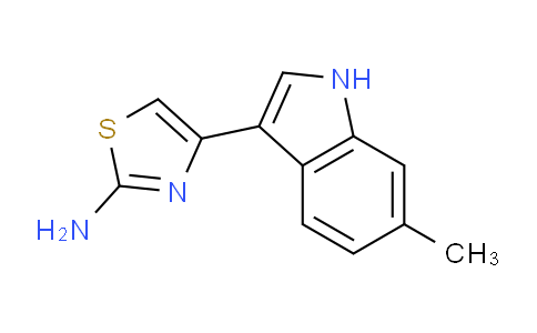 CAS No. 370077-70-6, 4-(6-Methyl-1H-indol-3-yl)thiazol-2-amine