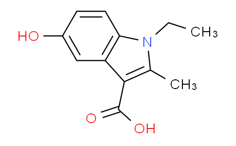 CAS No. 38189-61-6, 1-Ethyl-5-hydroxy-2-methyl-1H-indole-3-carboxylic acid