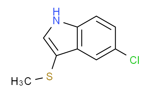 CAS No. 40015-11-0, 5-Chloro-3-(methylthio)-1H-indole