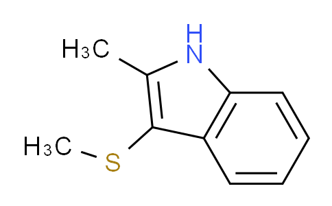 CAS No. 40015-18-7, 2-Methyl-3-(methylthio)-1H-indole