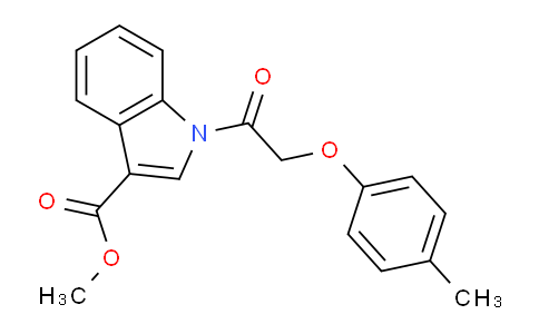 CAS No. 424817-39-0, Methyl 1-(2-(p-tolyloxy)acetyl)-1H-indole-3-carboxylate