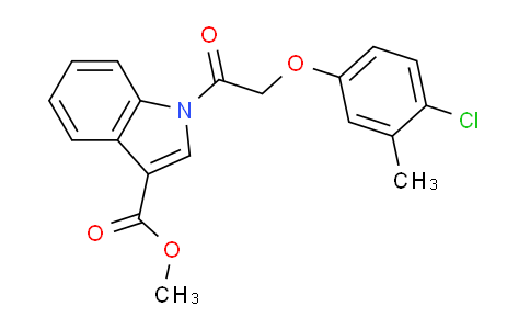 CAS No. 429627-08-7, Methyl 1-(2-(4-chloro-3-methylphenoxy)acetyl)-1H-indole-3-carboxylate