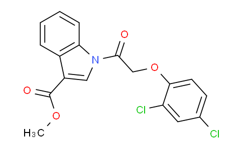 CAS No. 429627-43-0, Methyl 1-(2-(2,4-dichlorophenoxy)acetyl)-1H-indole-3-carboxylate