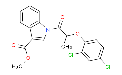 CAS No. 431909-77-2, Methyl 1-(2-(2,4-dichlorophenoxy)propanoyl)-1H-indole-3-carboxylate