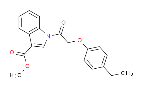 CAS No. 431983-28-7, Methyl 1-(2-(4-ethylphenoxy)acetyl)-1H-indole-3-carboxylate