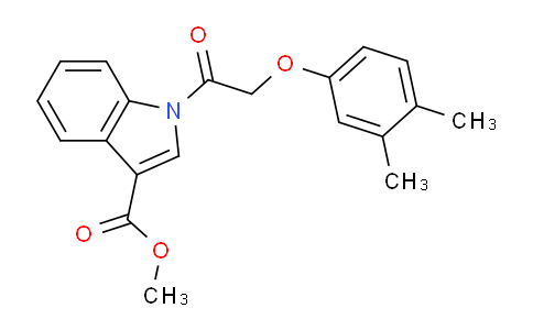 CAS No. 432532-19-9, Methyl 1-(2-(3,4-dimethylphenoxy)acetyl)-1H-indole-3-carboxylate