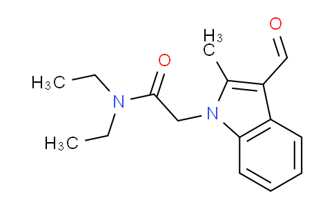 CAS No. 436087-08-0, N,N-Diethyl-2-(3-formyl-2-methyl-1H-indol-1-yl)acetamide