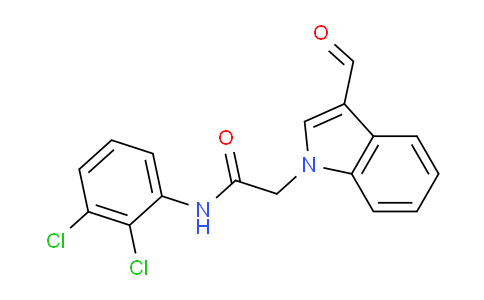 CAS No. 496960-31-7, N-(2,3-Dichlorophenyl)-2-(3-formyl-1H-indol-1-yl)acetamide