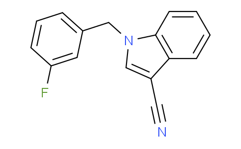 CAS No. 496960-38-4, 1-(3-Fluorobenzyl)-1H-indole-3-carbonitrile