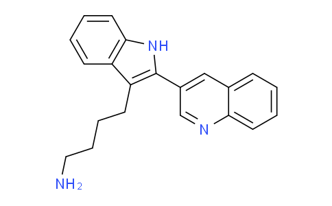 CAS No. 556778-31-5, 4-[2-(Quinolin-3-yl)-1h-indol-3-yl]butan-1-amine