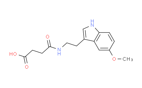 CAS No. 58714-14-0, 4-((2-(5-Methoxy-1H-indol-3-yl)ethyl)amino)-4-oxobutanoic acid