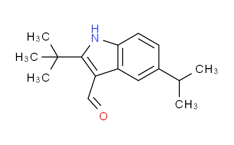 CAS No. 588671-16-3, 2-(tert-Butyl)-5-isopropyl-1H-indole-3-carbaldehyde
