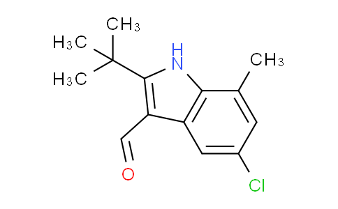 CAS No. 590391-53-0, 2-(tert-Butyl)-5-chloro-7-methyl-1H-indole-3-carbaldehyde