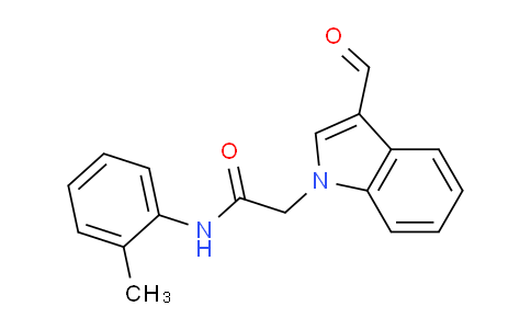 CAS No. 592546-19-5, 2-(3-Formyl-1H-indol-1-yl)-N-(o-tolyl)acetamide