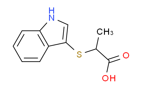 CAS No. 63321-71-1, 2-((1H-Indol-3-yl)thio)propanoic acid