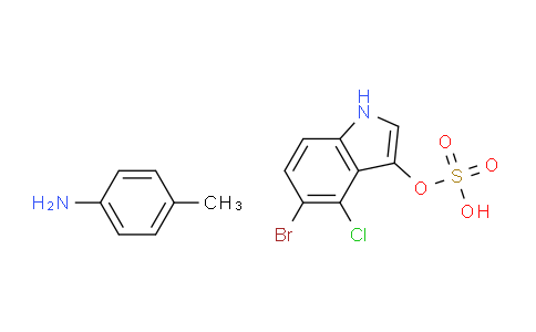 CAS No. 6581-23-3, p-Toluidine 5-bromo-4-chloro-1H-indol-3-yl sulfate
