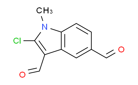 CAS No. 66335-32-8, 2-Chloro-1-methyl-1H-indole-3,5-dicarbaldehyde
