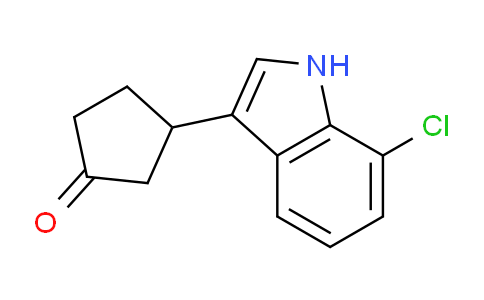 CAS No. 676170-08-4, 3-(7-Chloro-1H-indol-3-yl)cyclopentanone