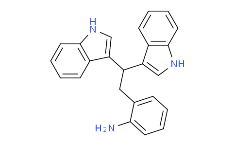 CAS No. 6941-73-7, 2-(2,2-Di(1H-indol-3-yl)ethyl)aniline