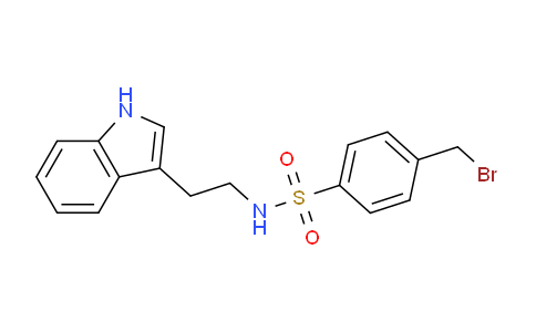 CAS No. 811841-56-2, N-(2-(1H-Indol-3-yl)ethyl)-4-(bromomethyl)benzenesulfonamide