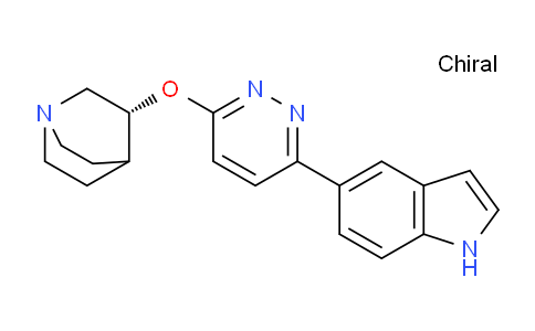 CAS No. 855291-54-2, (R)-3-((6-(1H-Indol-5-yl)pyridazin-3-yl)oxy)quinuclidine