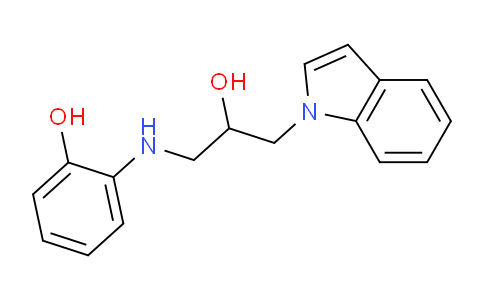 CAS No. 856437-82-6, 2-((2-Hydroxy-3-(1H-indol-1-yl)propyl)amino)phenol