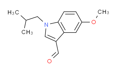 CAS No. 876898-34-9, 1-Isobutyl-5-methoxy-1H-indole-3-carbaldehyde