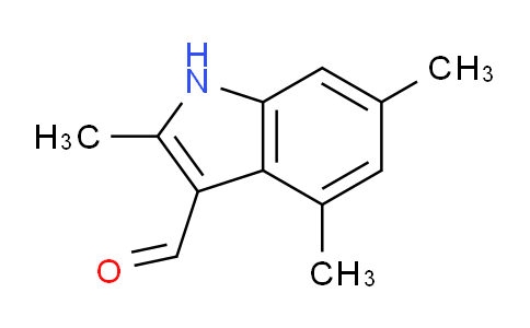 CAS No. 883547-93-1, 2,4,6-Trimethyl-1H-indole-3-carbaldehyde
