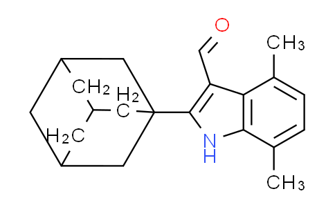 CAS No. 891721-13-4, 2-(Adamantan-1-yl)-4,7-dimethyl-1H-indole-3-carbaldehyde