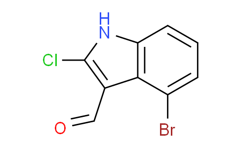 CAS No. 903130-82-5, 4-Bromo-2-chloro-1H-indole-3-carbaldehyde
