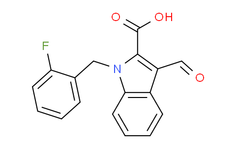 CAS No. 903159-98-8, 1-(2-Fluorobenzyl)-3-formyl-1H-indole-2-carboxylic acid