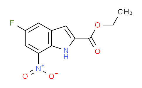 CAS No. 913287-12-4, Ethyl 5-fluoro-7-nitro-1H-indole-2-carboxylate