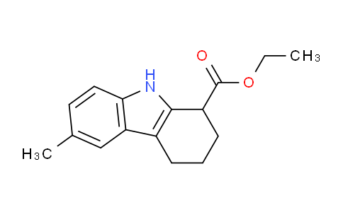 CAS No. 93027-28-2, Ethyl 6-methyl-2,3,4,9-tetrahydro-1H-carbazole-1-carboxylate