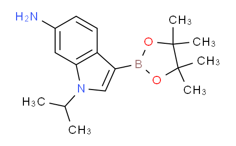 CAS No. 945556-95-6, 1-Isopropyl-3-(4,4,5,5-tetramethyl-1,3,2-dioxaborolan-2-yl)-1H-indol-6-amine