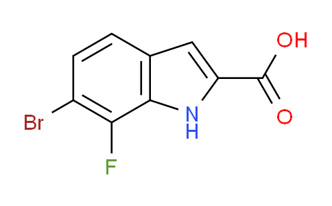 CAS No. 1388076-26-3, 6-bromo-7-fluoro-1H-indole-2-carboxylic acid