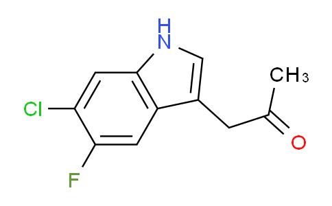 CAS No. 1458665-08-1, 1-(6-chloro-5-fluoro-1H-indol-3-yl)propan-2-one