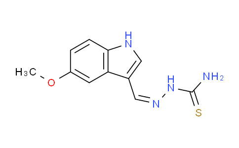 CAS No. 887573-16-2, (Z)-2-((5-methoxy-1H-indol-3-yl)methylene)hydrazine-1-carbothioamide