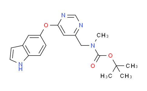 CAS No. 1229456-45-4, Carbamic acid, N-[[6-(1H-indol-5-yloxy)-4-pyrimidinyl]methyl]-N-methyl-, 1,1-dimethylethyl ester