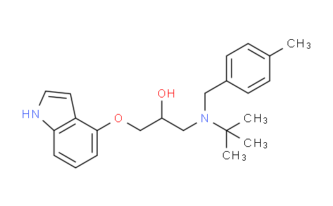 CAS No. 2095432-55-4, 1-[tert-Butyl-(4-methyl-benzyl)-amino]-3-(1H-indol-4- yloxy)-propan-2-ol