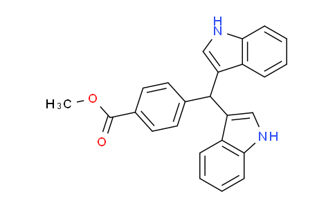 CAS No. 151358-48-4, Methyl 4-[bis(1H-indol-3-yl)methyl]benzoate