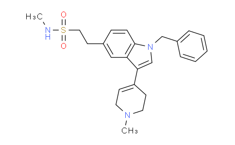 CAS No. 894351-86-1, 2-[1-benzyl-3-(1-methyl-3,6-dihydro-2H-pyridin-4-yl)indol-5-yl]-N-methylethanesulfonamide