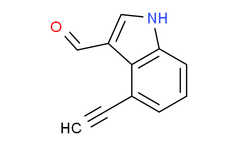 CAS No. 159718-56-6, 1H-Indole-3-carboxaldehyde, 4-ethynyl-