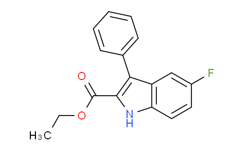 CAS No. 869116-99-4, ethyl 5-fluoro-3-phenyl-1H-indole-2-carboxylate