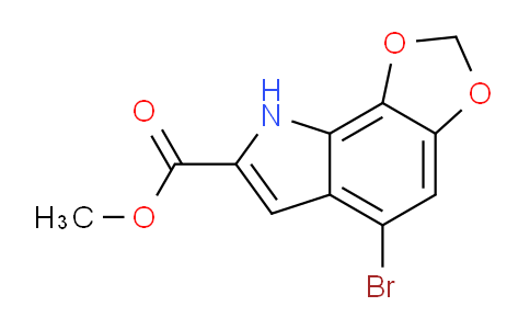 CAS No. 496875-47-9, Methyl 5-bromo-8h-[1,3]dioxolo[4,5-g]indole-7-carboxylate