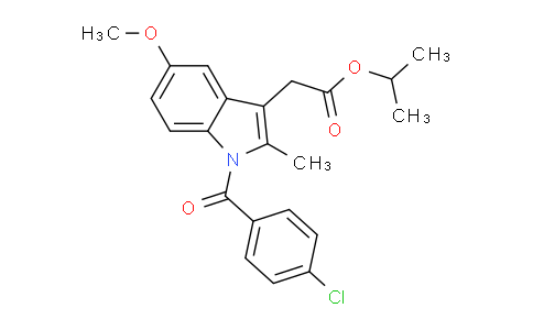 CAS No. 72616-25-2, propan-2-yl 2-[1-(4-chlorobenzoyl)-5-methoxy-2-methylindol-3-yl]acetate